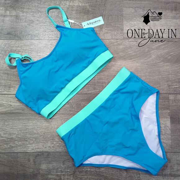 Adisputent Crop Bikini Swimsuit Size M - Picture 3 of 7